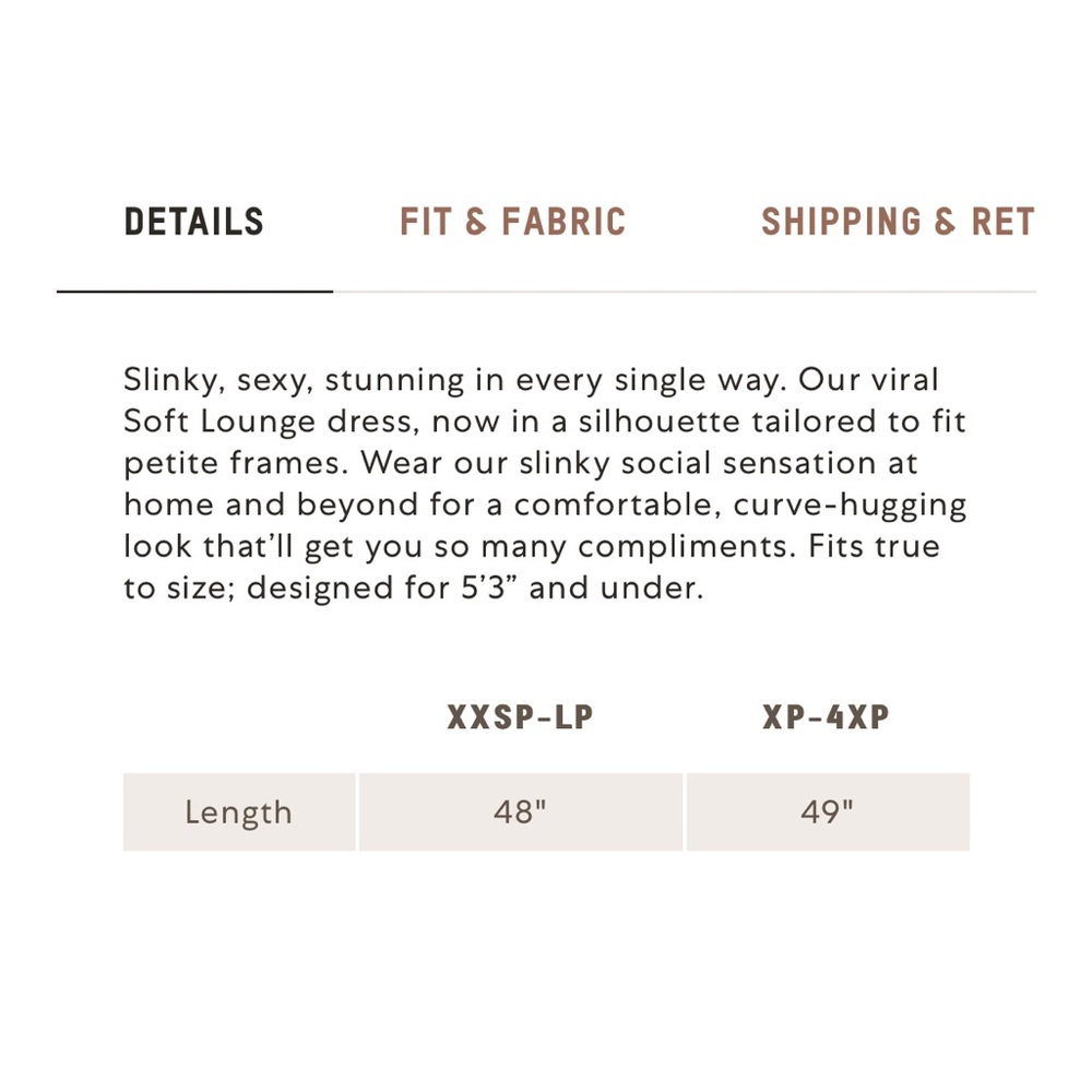 SKIMS SOFT LOUNGE PETITE LONG SLIP DRESS - Picture 4 of 12